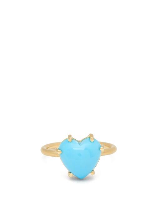 Matchesfashion.com Irene Neuwirth - Love Turquoise & 18kt Gold Ring - Womens - Yellow Gold