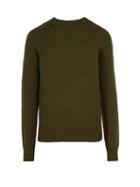 Matchesfashion.com Prada - Shetland Knit Wool Sweater - Mens - Khaki
