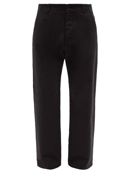 Ymc - Padre Cotton-blend Twill Trousers - Mens - Black