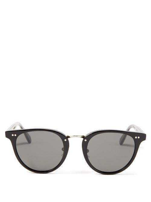 Monc - Monti Round Bio-acetate Sunglasses - Mens - Black