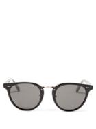 Monc - Monti Round Bio-acetate Sunglasses - Mens - Black