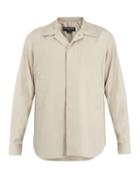 Matchesfashion.com Balenciaga - Point Collar Cotton Shirt - Mens - Beige