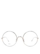 Loewe - Round Metal Glasses - Mens - Silver