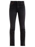 Matchesfashion.com Re/done Originals - Double Needle Slim Leg Jeans - Womens - Black