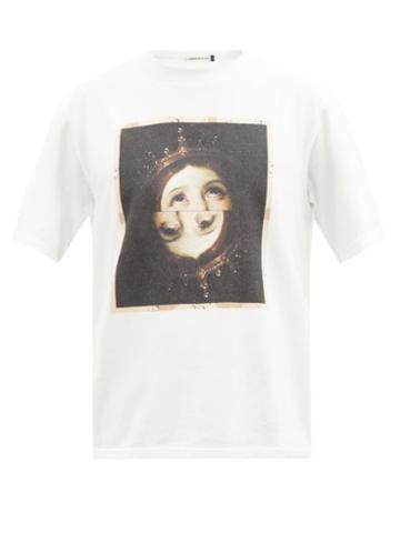 Undercover - Mirrored Crown-print Cotton-jersey T-shirt - Mens - White