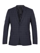 Valentino Checked Notch-lapel Wool Blazer