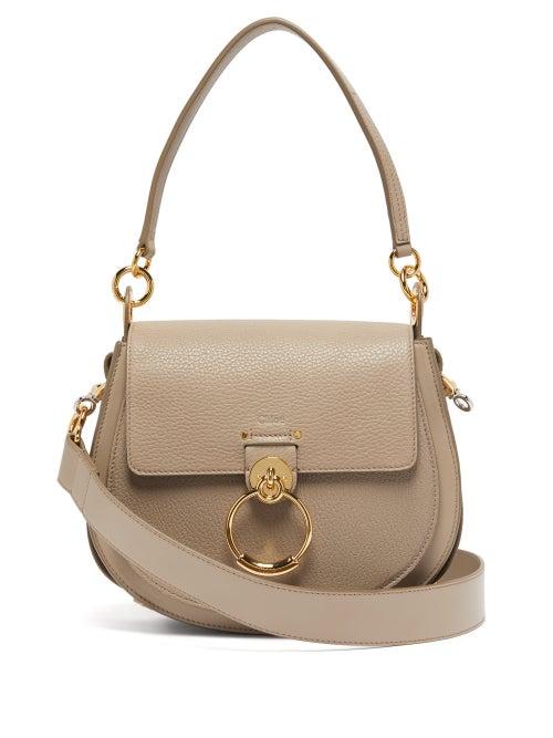 Matchesfashion.com Chlo - Tess Medium Leather Cross Body Bag - Womens - Grey