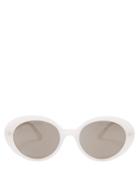 Matchesfashion.com The Row - X Oliver Peoples Parquet Round Frame Sunglasses - Womens - White