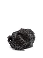 Matchesfashion.com Missoni - Zigzag Metallic Crochet Knit Turban Hat - Womens - Black