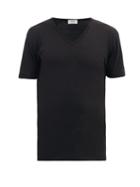 Matchesfashion.com Zimmerli - Pure Comfort Stretch-cotton T-shirt - Mens - Black