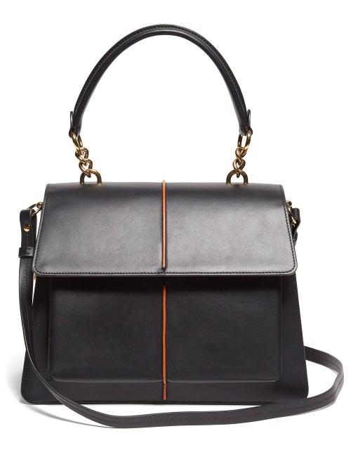 Matchesfashion.com Marni - Attach Medium Leather Cross Body Bag - Womens - Black