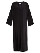Matchesfashion.com Raey - Kimono Sleeve Silk Beach Dress - Womens - Navy
