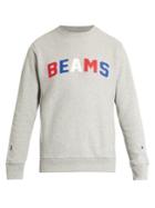 Champion X Beams Logo-printed Cotton-blend Sweatshirt