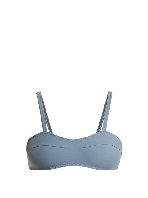 Matchesfashion.com Solid & Striped - The Quinn Bikini Top - Womens - Blue