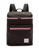 Matchesfashion.com Thom Browne - Tricolor-striped Technical-canvas Backpack - Mens - Black
