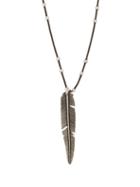 Matchesfashion.com Isabel Marant - Feather Pendant Necklace - Mens - Silver