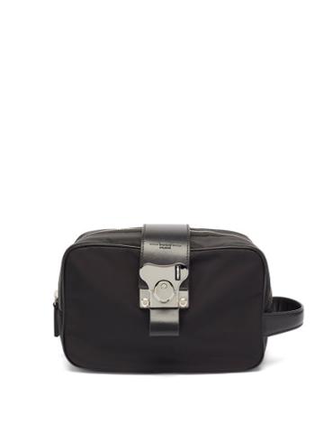 Matchesfashion.com Fpm Milano - Butterfly Leather-trim Wash Bag - Mens - Black