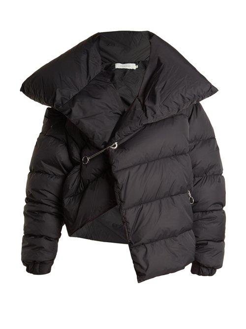 Matchesfashion.com Marques'almeida - Asymmetric Quilted Down Coat - Womens - Black