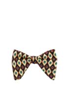 Matchesfashion.com Gucci - Geometric Print Silk Faille Bow Tie - Mens - Multi