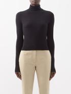 Frame - High-neck Silk-blend Sweater - Womens - Black