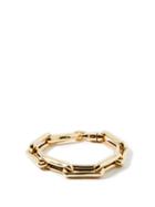 Matchesfashion.com Lauren Rubinski - Square-link Xl 14kt Gold Bracelet - Womens - Yellow Gold