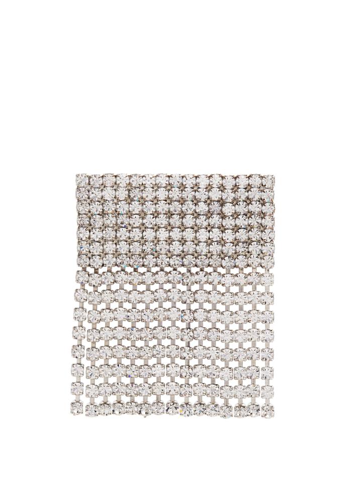 Alessandra Rich Crystal-embellished Fringe Brooch