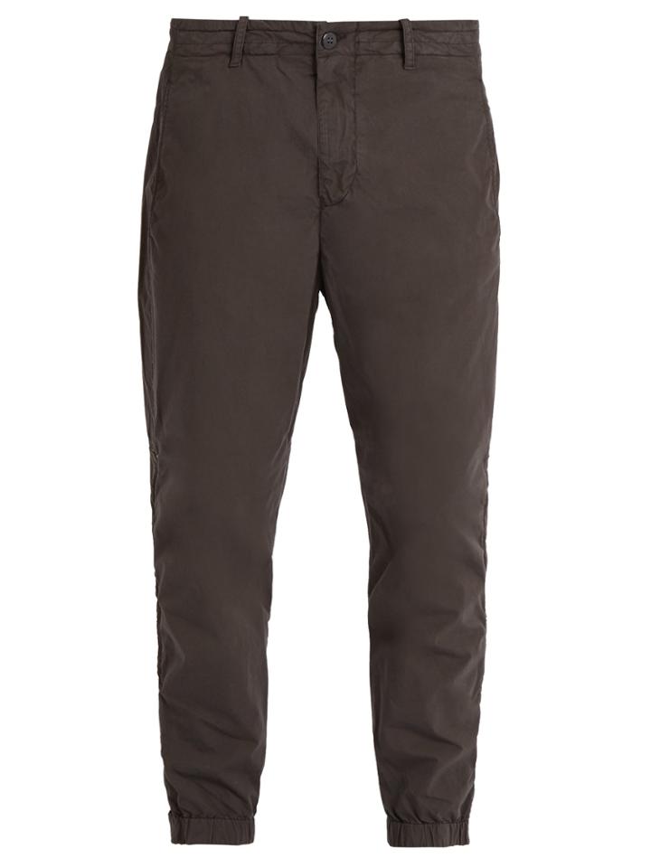 C.p. Company Tapered-leg Stretch Cotton-blend Trousers