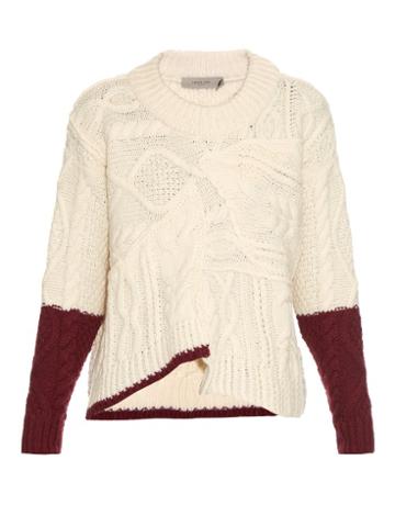 Preen Line Aran-knit Multicoloured Sweater