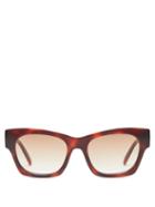 Matchesfashion.com Le Specs - Rocky Square Acetate Sunglasses - Womens - Brown