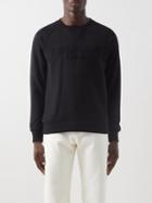 Balmain - Logo-embossed Cotton-jersey Sweatshirt - Mens - Black