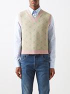 Gucci - Jacquard Cotton-blend Sweater Vest - Mens - Multi