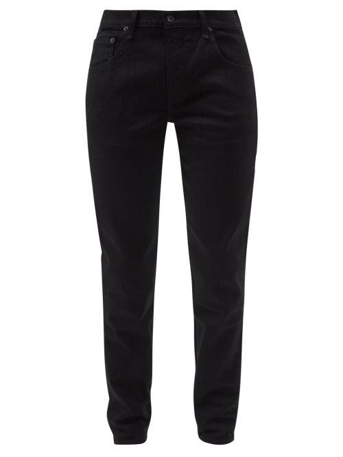 Rag & Bone - Fit 2 Logo-embroidered Tapered-leg Jeans - Mens - Black