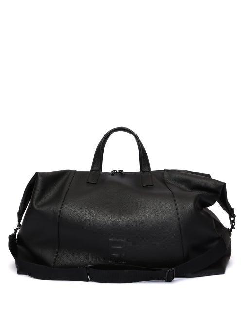 Balenciaga - Hourglass Grained-leather Cross-body Bag - Mens - Black