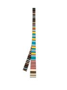 Matchesfashion.com Prada - Striped Silk Faille Tie - Mens - Multi