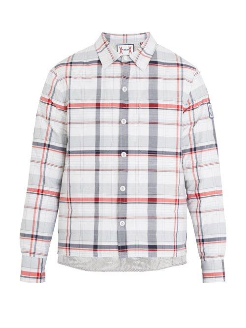 Matchesfashion.com Moncler - Check Quilted Down Shirt - Mens - Multi