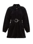 Matchesfashion.com Dodo Bar Or - Bella Belted Cotton Blend Corduroy Jacket - Womens - Black
