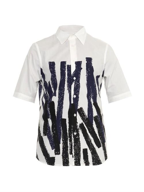 Marni Short-sleeved Stripe-print Shirt
