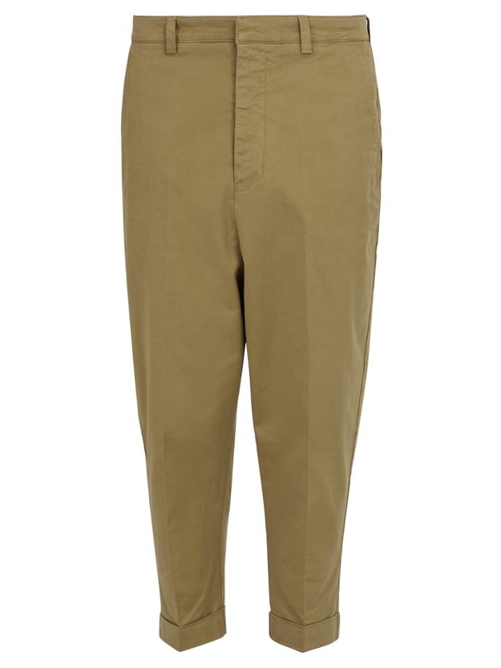Ami Oversized Tapered Stretch-cotton Trousers