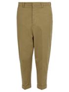 Ami Oversized Tapered Stretch-cotton Trousers