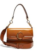 Matchesfashion.com Chlo - The C Patent Leather Shoulder Bag - Womens - Tan