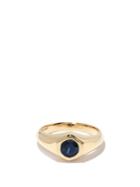 Matchesfashion.com Lizzie Mandler - September Sapphire & 18kt Gold Signet Ring - Womens - Blue Gold