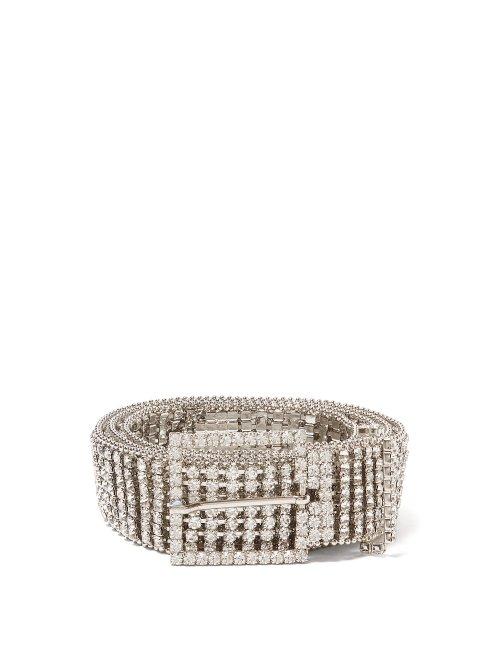 Matchesfashion.com Isabel Marant - Crystal Embellished Belt - Womens - Crystal