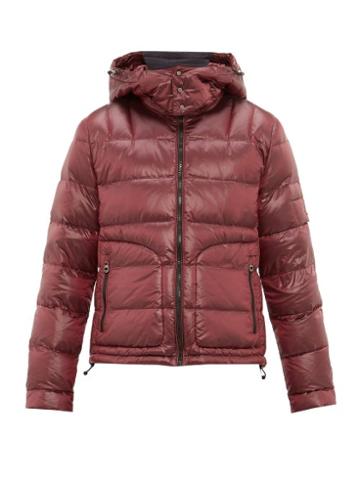 Matchesfashion.com 49 Winters - Quilted Down Hooded Jacket - Mens - Burgundy