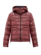 Matchesfashion.com 49 Winters - Quilted Down Hooded Jacket - Mens - Burgundy