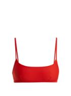 Matchesfashion.com Matteau - The Crop Bikini Top - Womens - Red