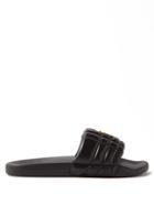 Burberry - Tb Quilted-leather Slides - Mens - Black