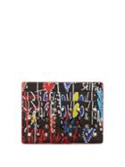 Matchesfashion.com Christian Louboutin - M Kios Spike Embellished Leather Cardholder - Mens - Black Multi
