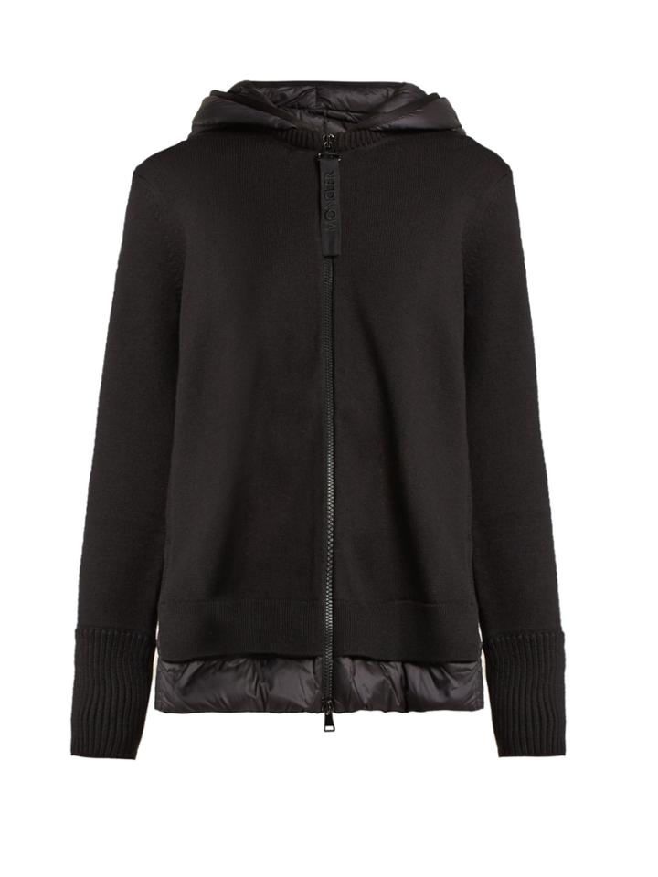 Moncler Padded-panelled Wool Jacket