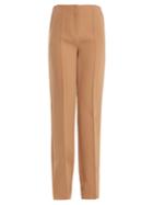 Diane Von Furstenberg High-rise Straight-leg Crepe Trousers