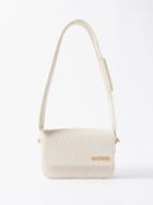 Jacquemus - Le Carinu Cotton-tweed And Leather Handbag - Womens - Beige
